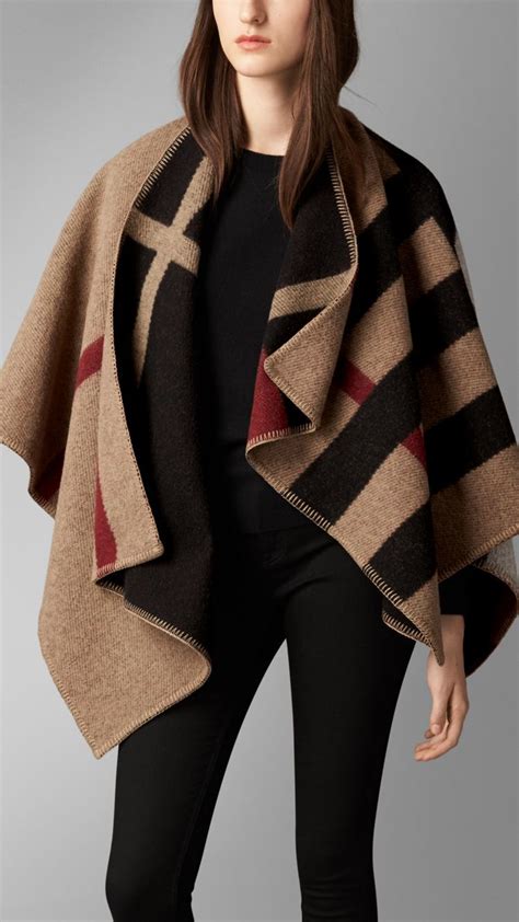 burberry monogrammed cape|burberry poncho.